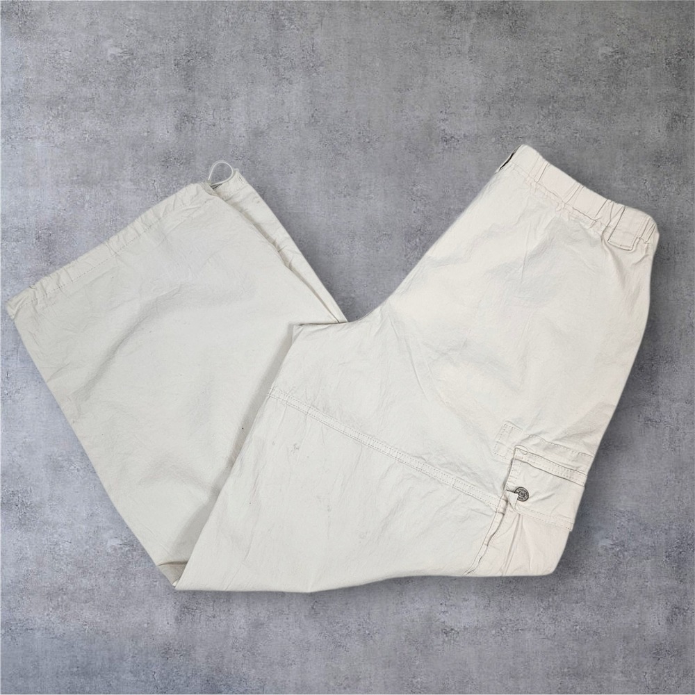 Madden NYC Cargo Pants Wide Leg Drawstring Casual‎ Baggy Size XL K53